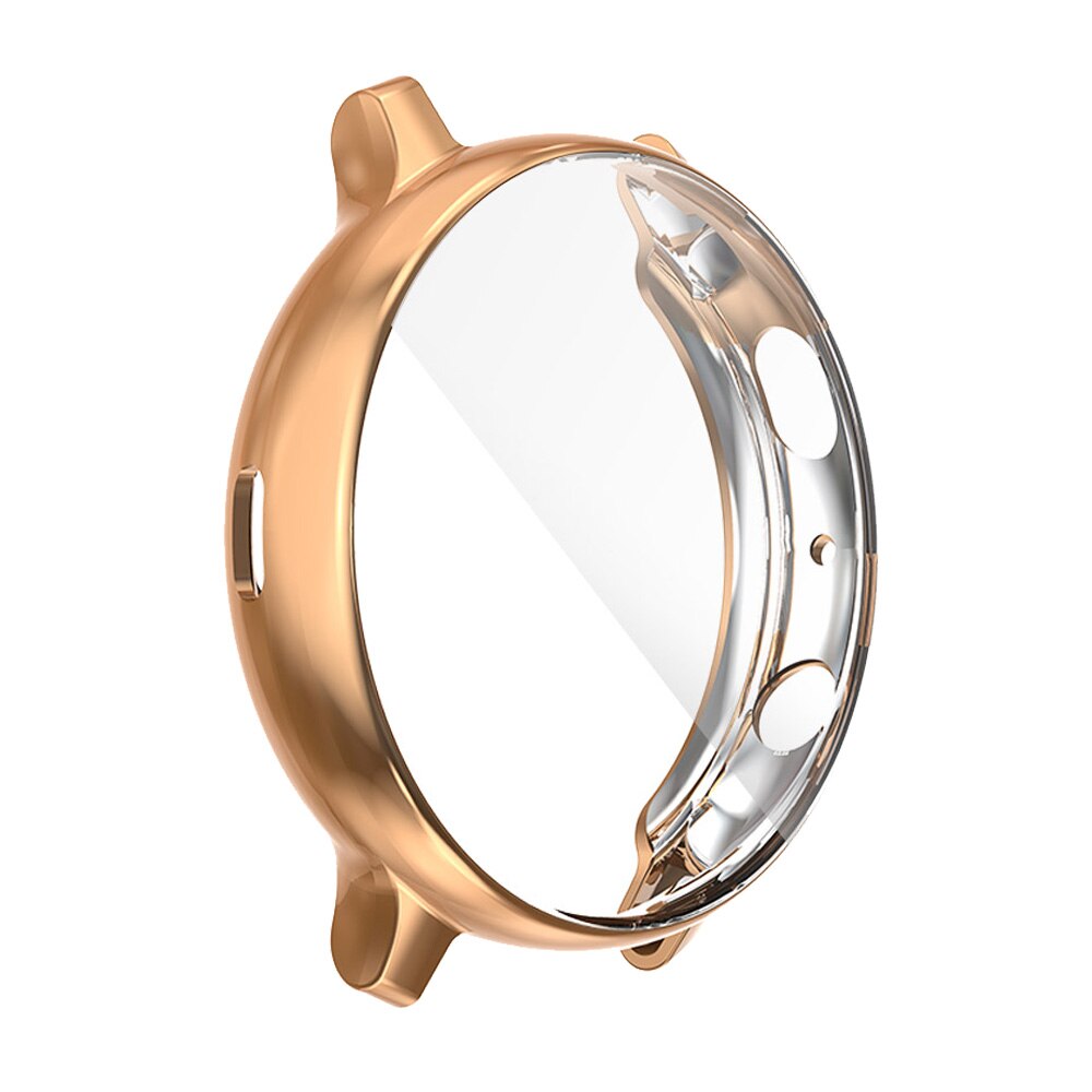 Til samsung galaxy watch active 2 etui 40mm 44mm active 2 cover sm -r820/r830 bumper skærmbeskytter soft tpu shell tilbehør: Rose guld / For aktive 2 44mm
