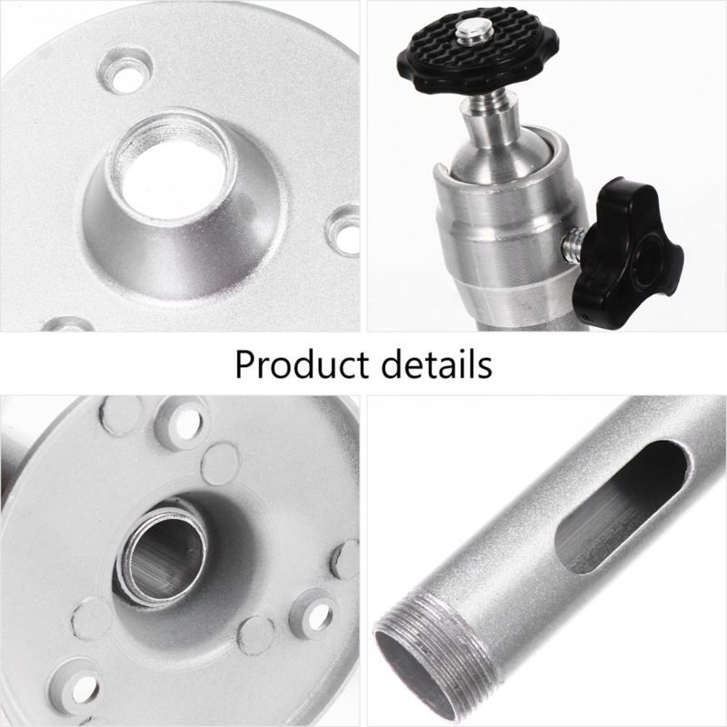 Aluminum Alloy Projector Mounts Low Profile Multiple Adjustment Ceiling Bracket Wall Ceiling Mount Hanger 360°Rotatable