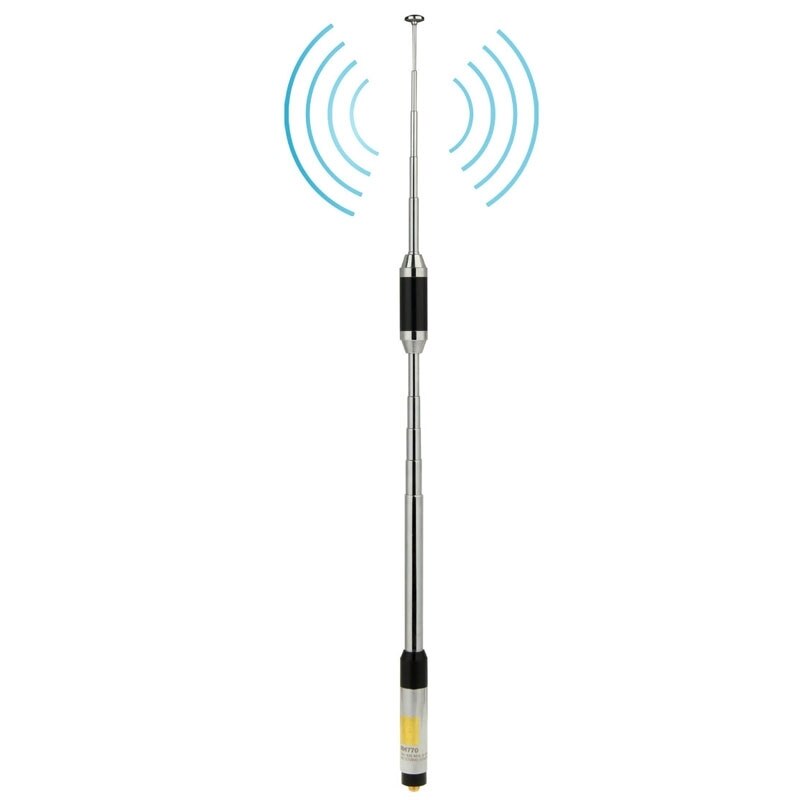 Antena RH770 Dual Band 144/430 MHz Alto Ganho SMA-Feminino Telescópica Antena de Rádio Handheld para a Colheita Kenwood BAOFENG