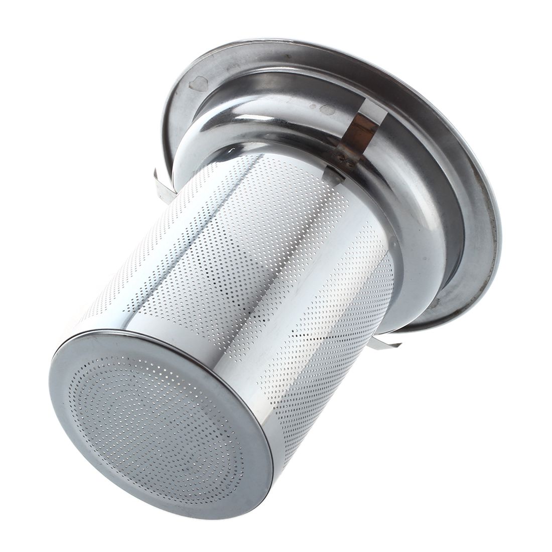 350mL Heat-resistant Clear Glass Teapot Stainless Steel Infuser Flower Tea Pot