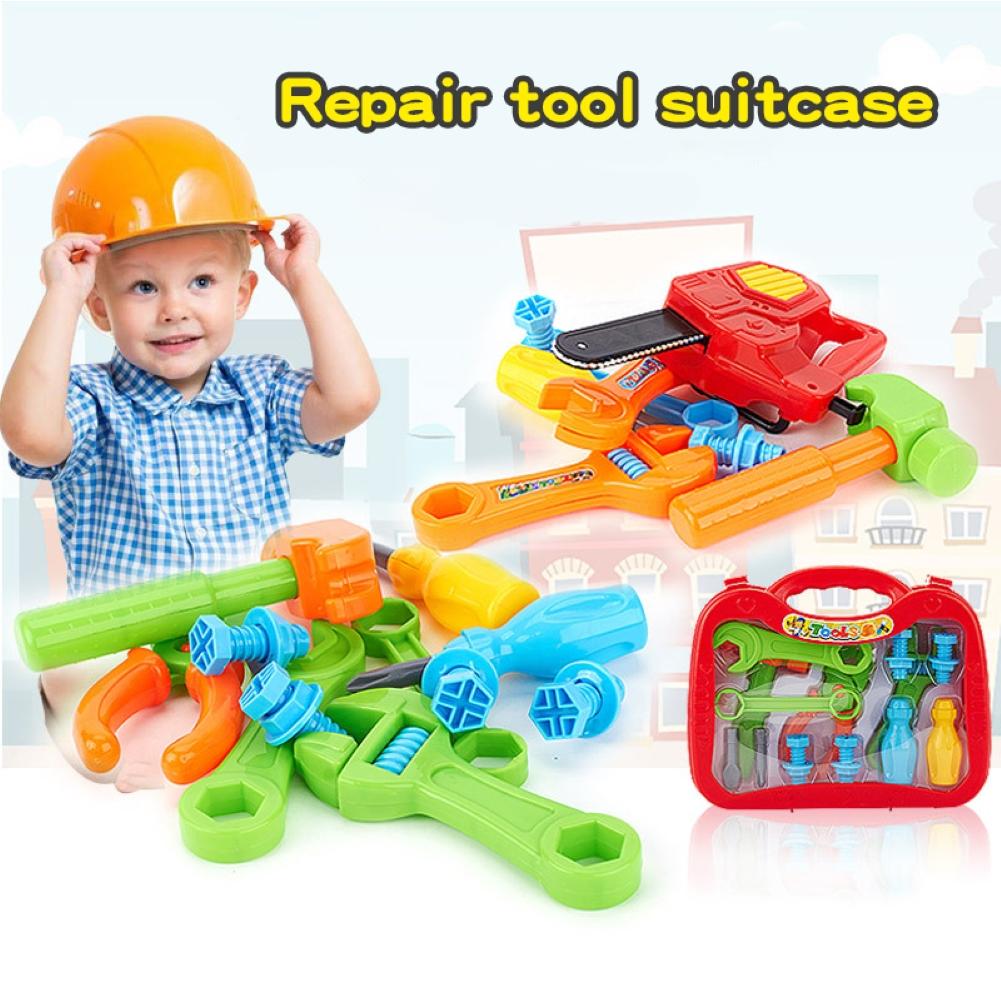 Kind Jongen Leuke Simulatie Reparatie Tool Set Assembleren Kids Moer Demontage Schroef Montage Pretend Play Educatief Speelgoed