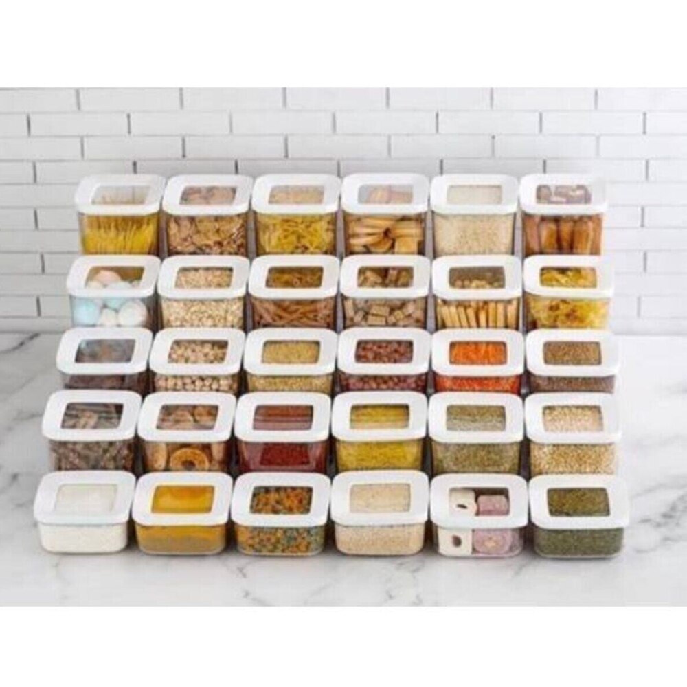 Kitchen Organizer And Storage Container Kitchen Storage Jar Fridge Box Food Vacuum Rice Dispenser Spice Cookie Sugar Plastic Cer