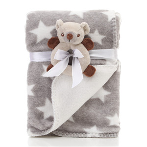 Zachte Baby Kids Konijn Flanel Deken Beddengoed Quilt Spelen Deken Handdoek Wrap: J