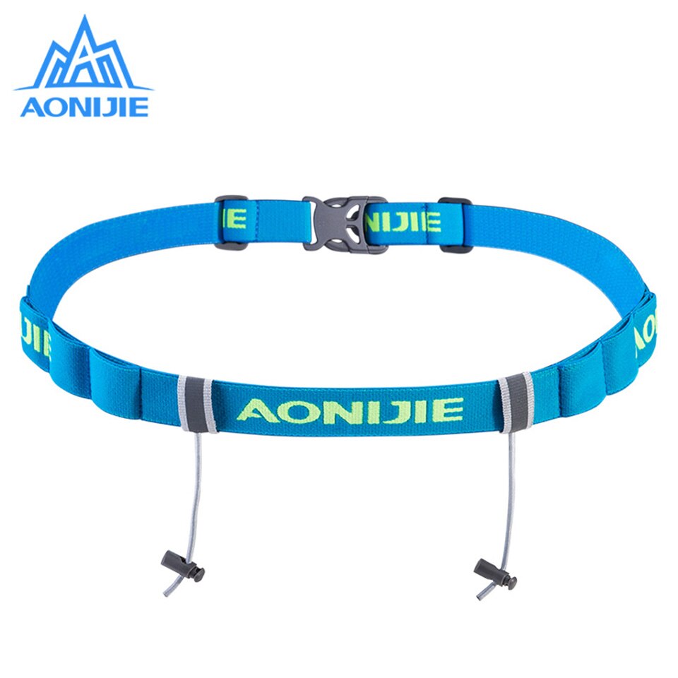 AONIJIE Outdoor Unisex Hardlopen Triathlon Marathon Race Aantal Belt Met Gel Houder Lopende Riem Motor Running Bag