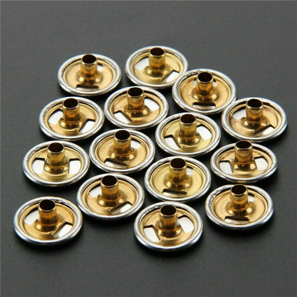 Juego de herramientas a presión con tornillos de Metal, broches de fijación para abrigo de lana, chaqueta, mochilas, ropa acolchada de algodón, cubierta de lona, tiendas de muebles