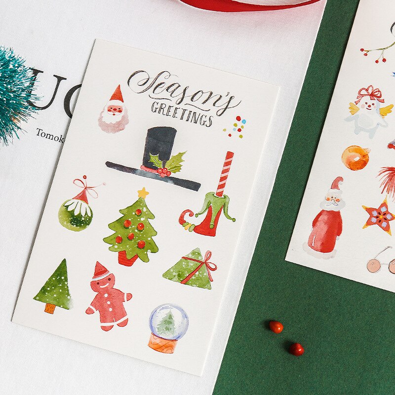 30 Sheets/Pack Vrolijk Kerst Postkaarten DIY Cards Kerst Thema Papier Kaarten Leuke Briefpapier