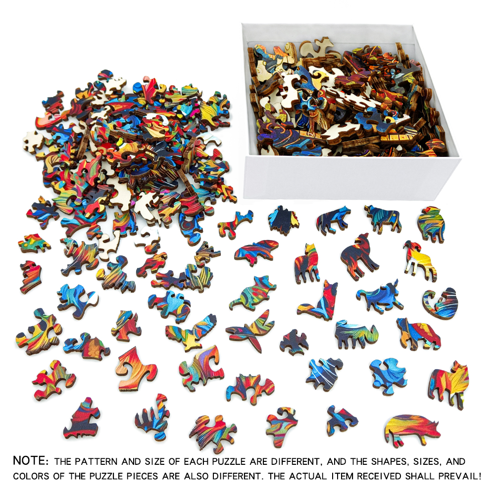 Puzzles en bois-puzzle en bois adulte forme Unique avancé hibou sagesse puzzle en bois pour adulte, puzzle familial