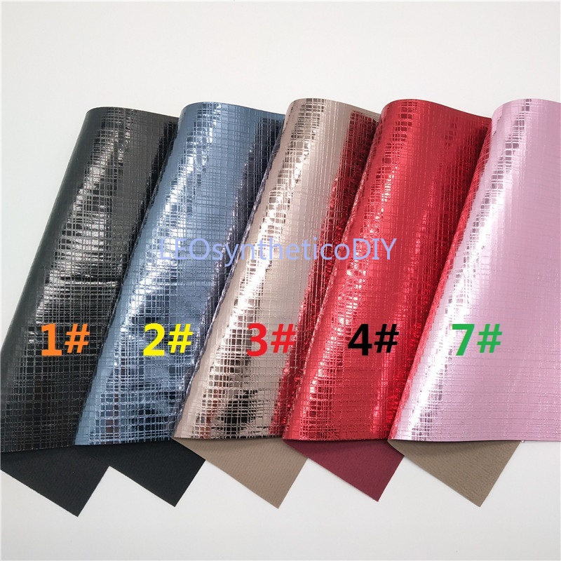 1PC 21X29CM Metallic Faux Leer Stof, Synthetisch Leer Stof Lakens, PU Leer Voor Maken Bows LEOsyntheticoDIY T296