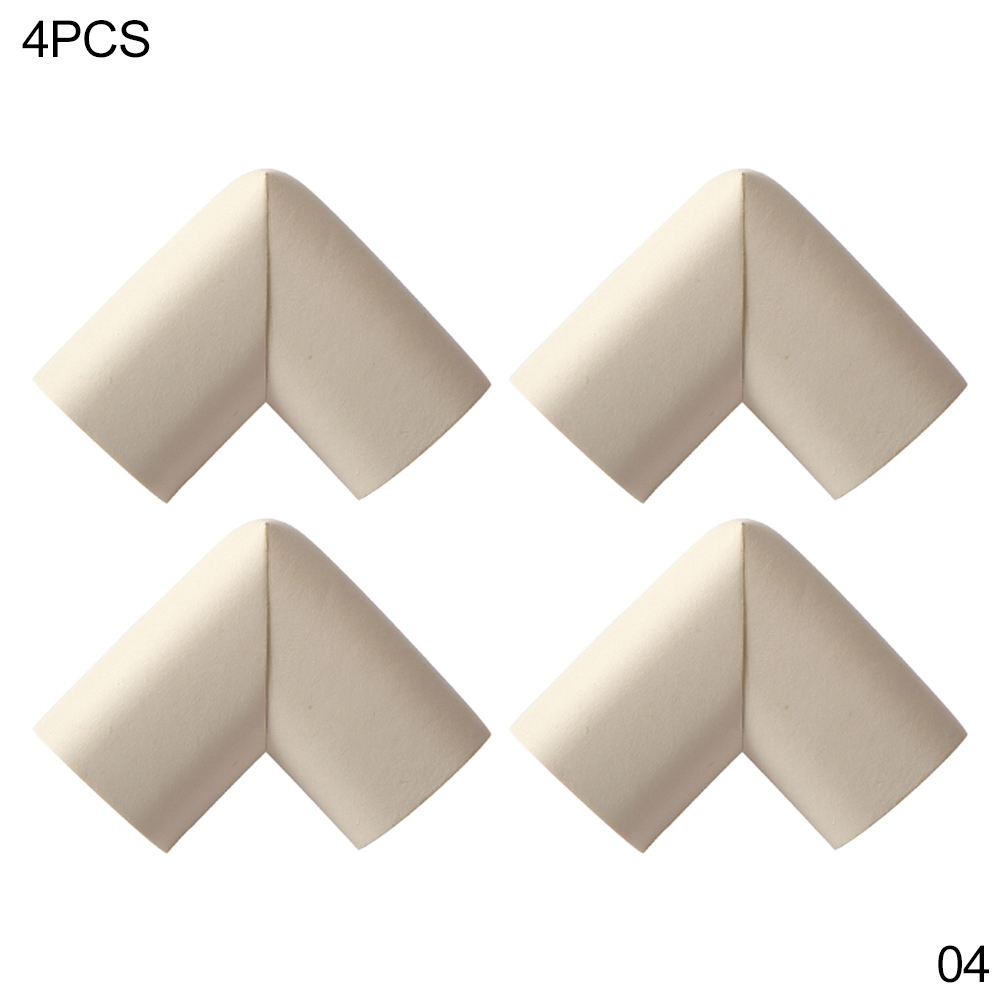 4 Stuks Baby Tafel Hoek Beschermer Bescherming Bescherming Bescherming Bescherming Kinderen Kinderen Rand Cover Pad Hoek Bumper Anti-Botsing Schuim: WHITE