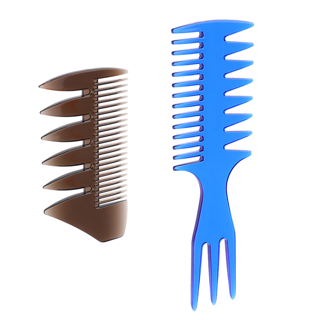 2 Pieces Barbers Styling Combs, Salon Teasing Back Combs, Works Well With All Kinds Of Hair Styling