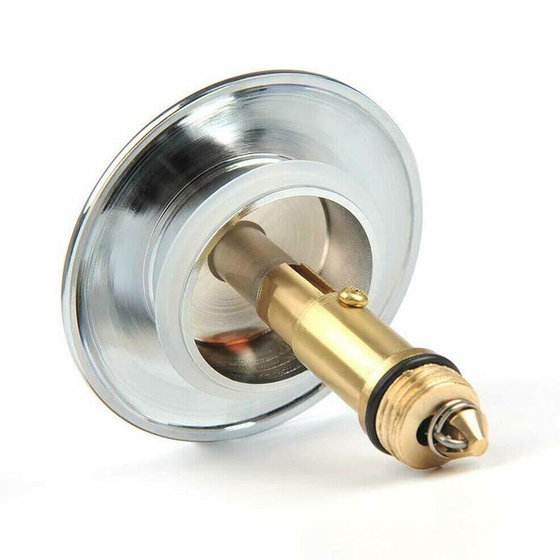 Grifo cromado fácil de subir, lavabo de baño, fregadero de cocina, pulsador, Perno, botón de baño, accesorios, suministros de Clack Y6S7
