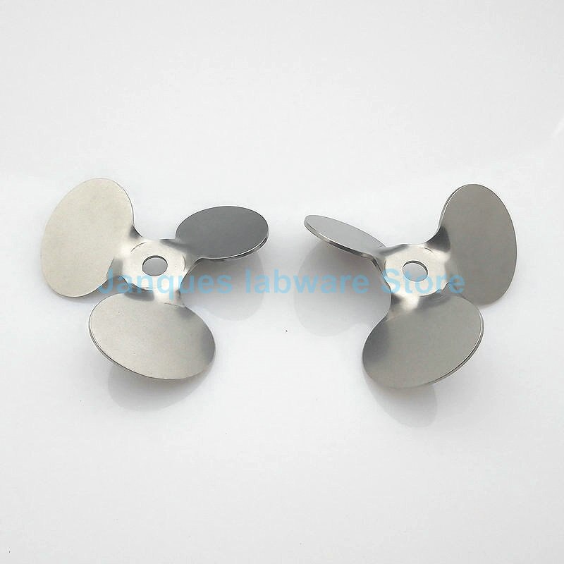 1pcs Lab OD 30mm to 120mm Stirring Blade 304 Stainless steel three-leaf type Stirrer Paddle,Stirring Dispersing Rod with nut