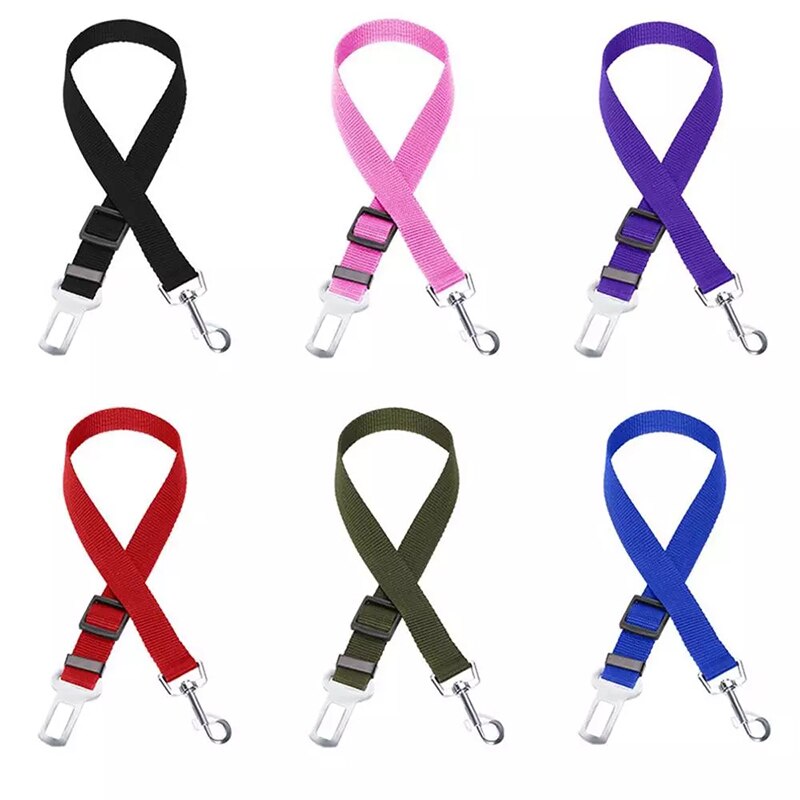 Hondenriem Auto Verstelbare Harnas Hond Veiligheidsgordel Leash Multi-color Hondenriem Reizen Clip Dierbenodigdheden Voor Kleine medium Honden