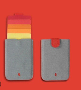 neue Karte halter DAX V2 Mini Schlanke Tragbare Papier Halter Gezogen Männer Brieftasche Farbe Hang 5 Karten Kurze geld frauen Geldbörse