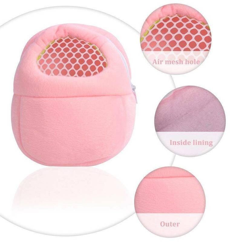 Small Pet Carrier Portable Travel Hamster Bag Breathable Mesh Hamster Carrier Bag Cross Body pet bag for Hamster Chinchilla