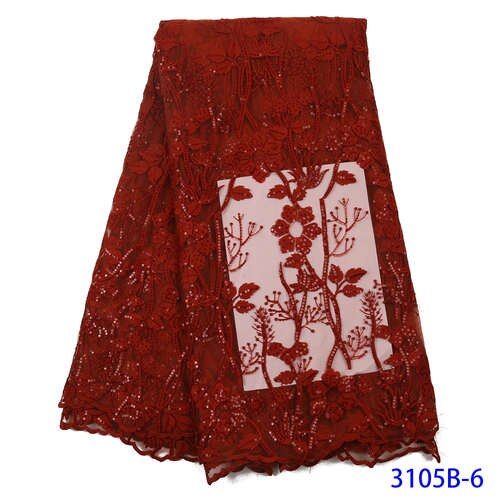 Franske pailletter blondestof kvinder brudekjole afrikansk blondestof blonde afrikansk tyl blondestof  ya3105b-5: Billede 6