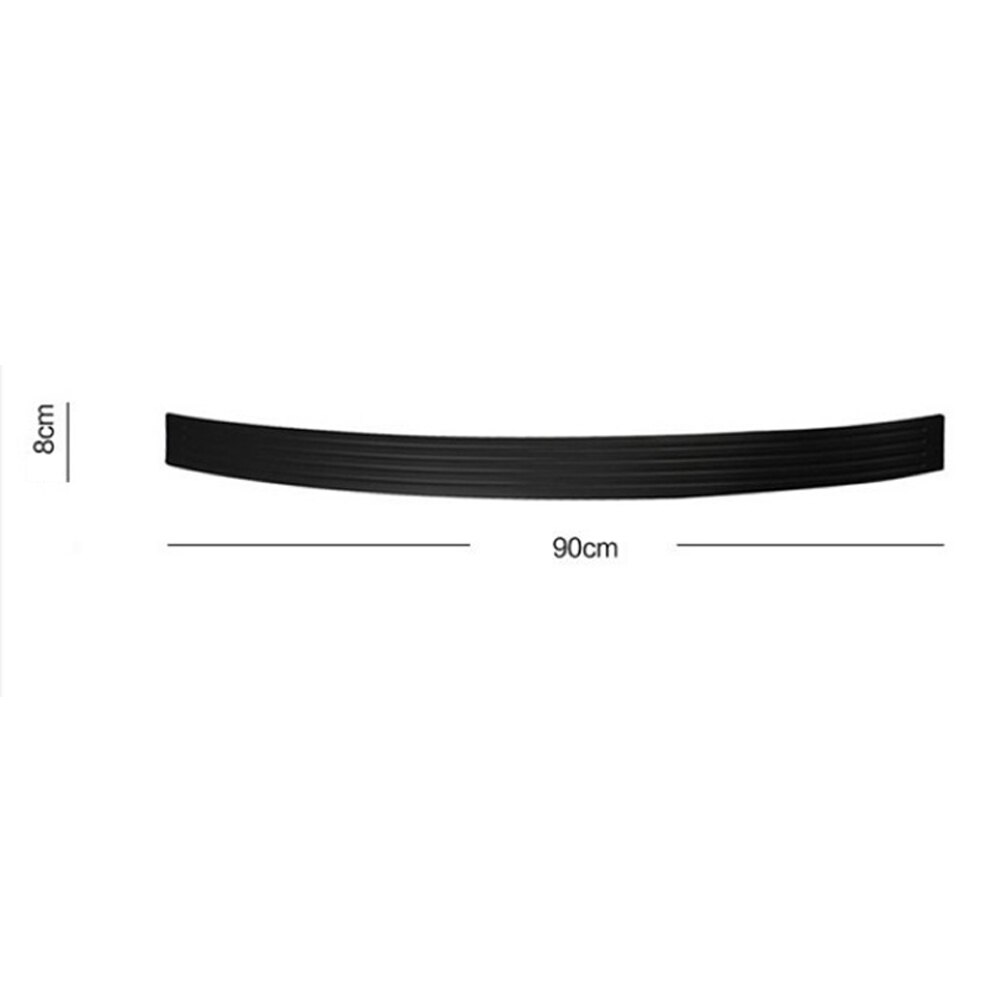 Universal Negro Anti-colisión parche parachoques Protector tira Anti-rasguño parachoques Protector goma tira