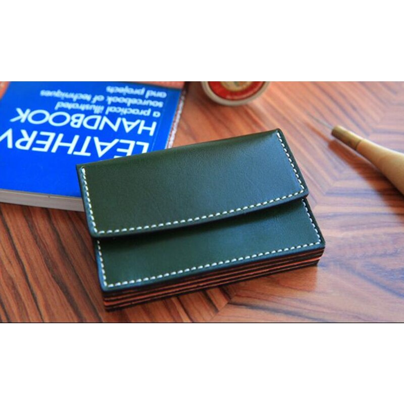 1 Set Acrylic Leather Template Home Handwork Leathercraft Sewing Pattern Tools Accessory Card Wallet Pattern 7x10.5x2cm