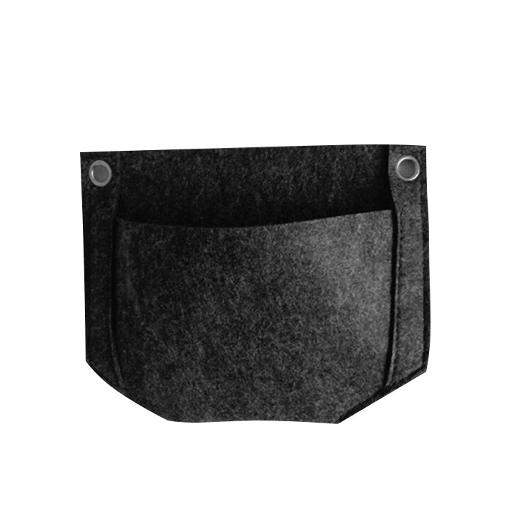 1 Uds colgante de pared plantar bolsas bolsillos bolsas de crecimiento jardín Vertical macetero vegetales vida Bonsai bolsa flor casa jardín: Black