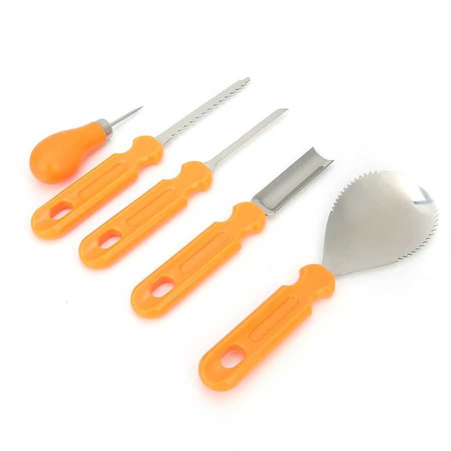 5 stk halloween græskar udskæring cutter gør-det-selv dekoration carver cutters værktøj sæt halloween græskar kit