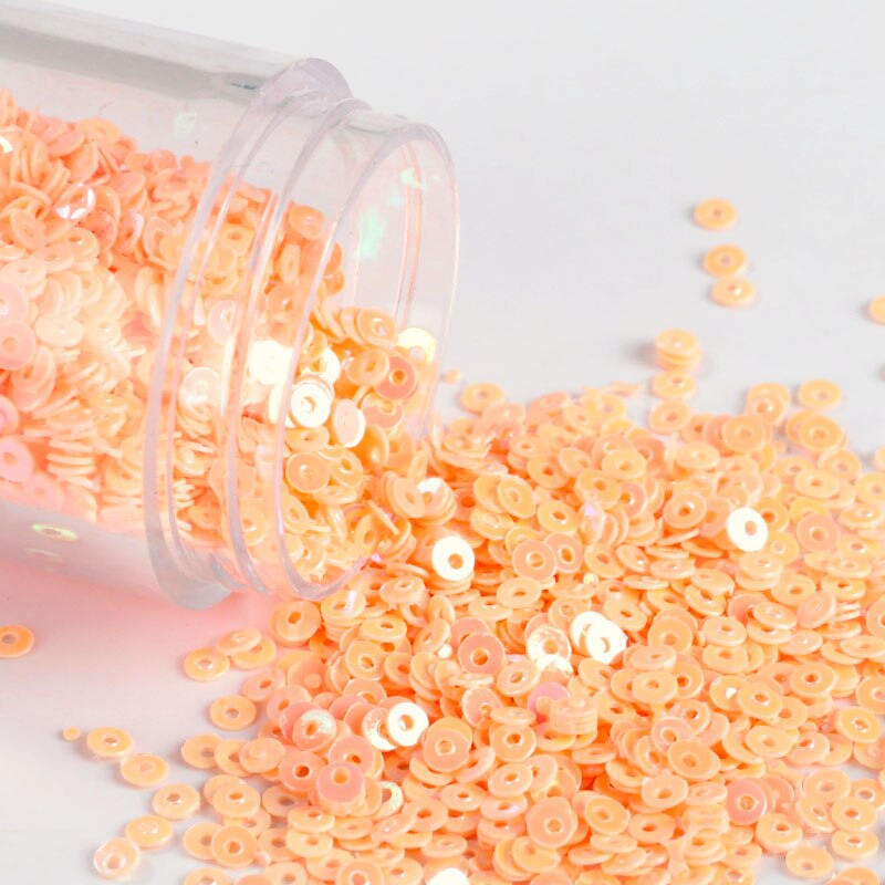 4000 Stks/partij 2Mm Platte Ronde Losse Pailletten Pailetten Naaien Wedding Craft, Kleurrijke Nail Arts, nachtclub Jurk Naaien Accessoires: AB FLesh