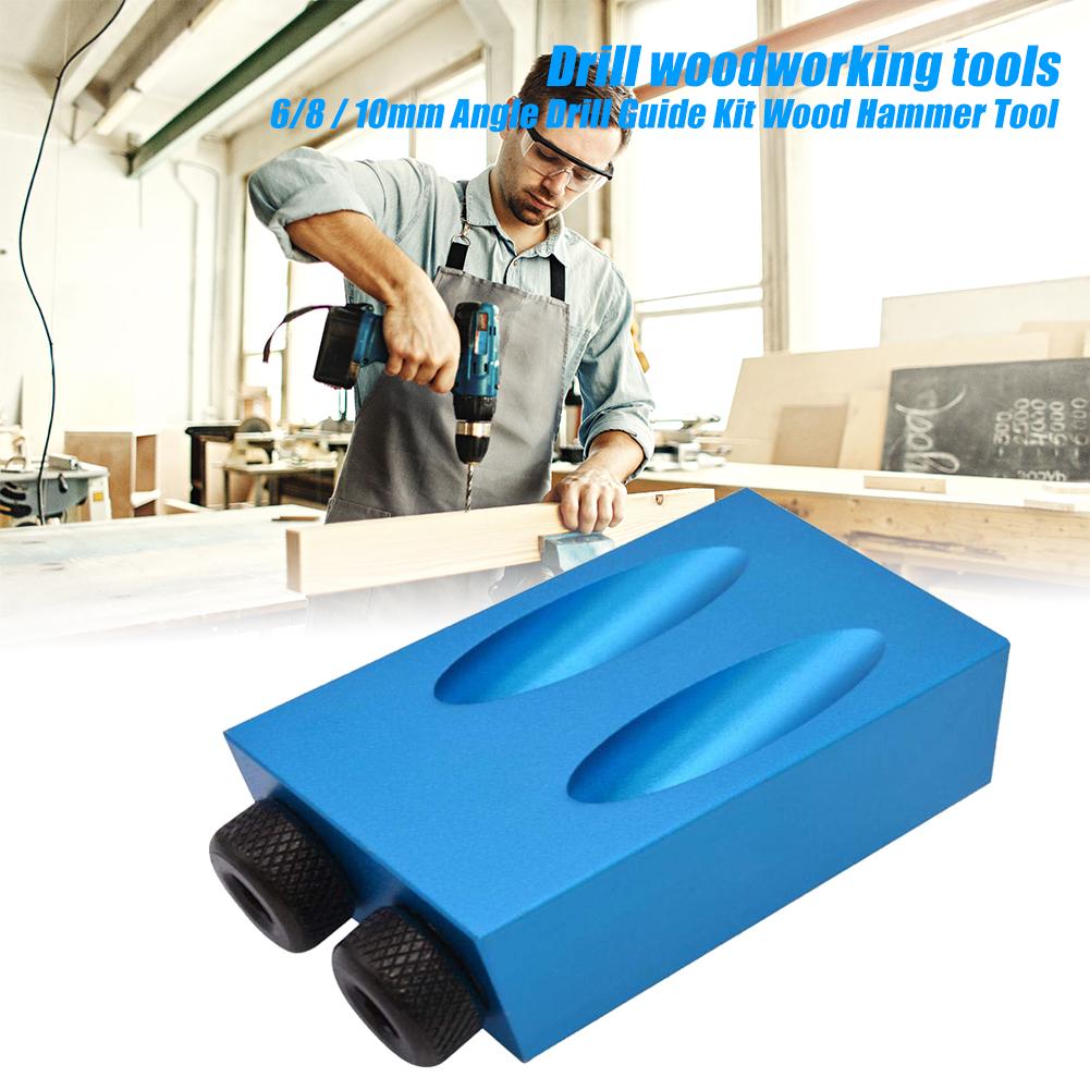 15pcs DIY Pocket Hole Jig Kit Woodworking Screw Hole Puncher for Carpentry