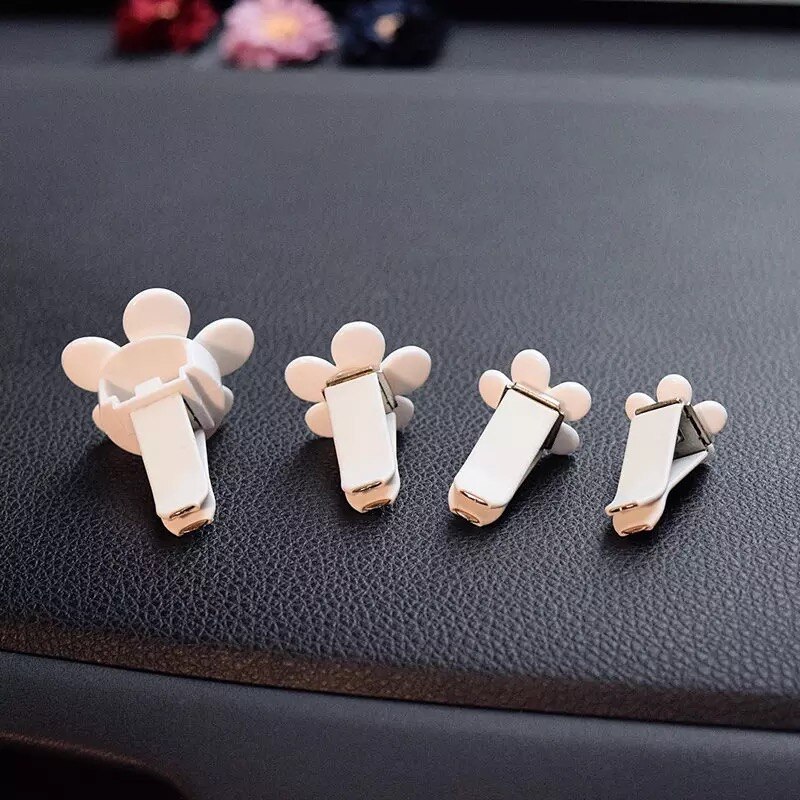 4 stk bilutløpsventilasjon parfymeklipp liten tusenfryd klimaanlegg aromaterapi klipp bil interiørdekorasjon forsyninger luftfriskere