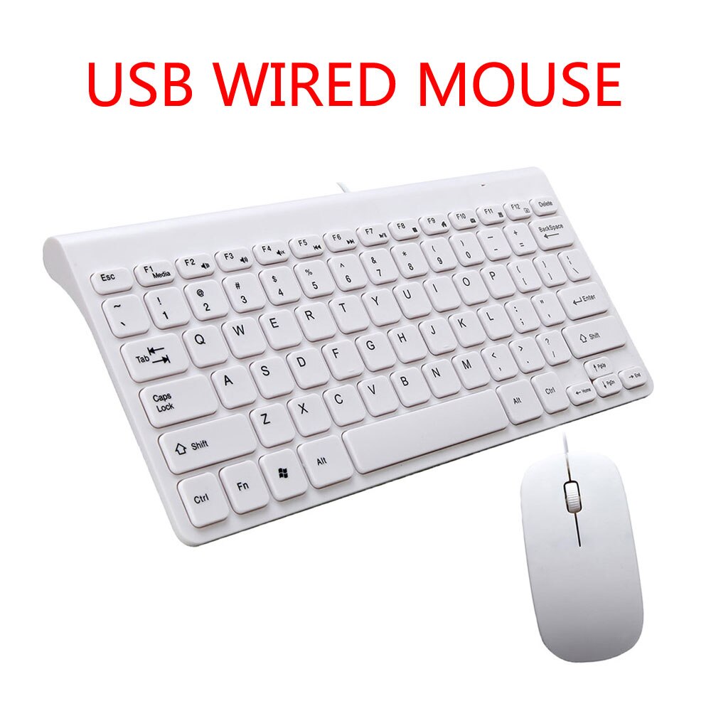 Ultra Thin 2.4Ghz Wireless USB Wired Mouse and Keyboard Combo for Desktop Computer Laptop Keyboard and USB Mouse Combo Set Kit: Option 4