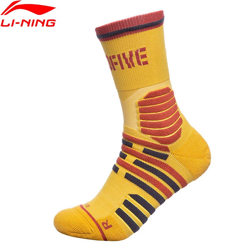 Li-ning mænd badfive basketball sokker 24-26cm størrelse 39-44 foring li ning pude behagelige sports sokker awlq 055 nwm 476