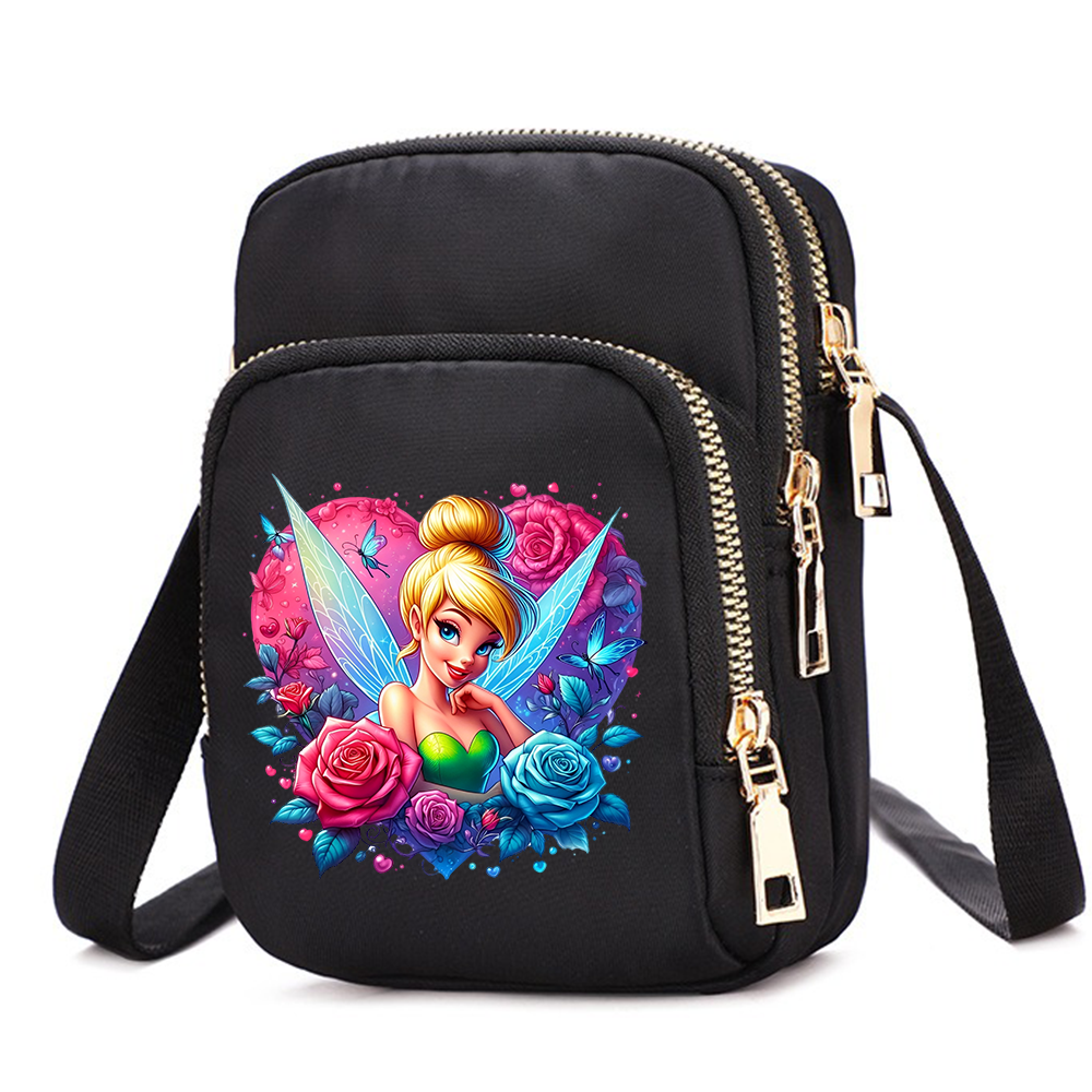 Tinker Bell mobiele telefoon portemonnee crossbody tas voor schoudertassen grote draagtas dames onderarmhandtassen vrouwelijk meisje