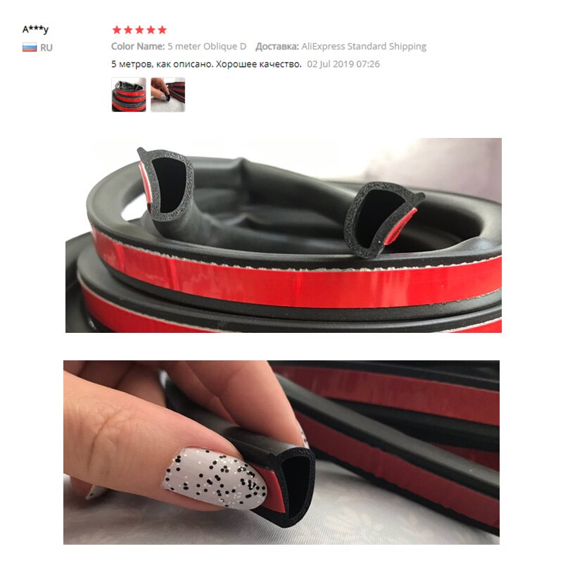 Sloping Dtype Door Seals Waterproof Trim Strips I... Grandado