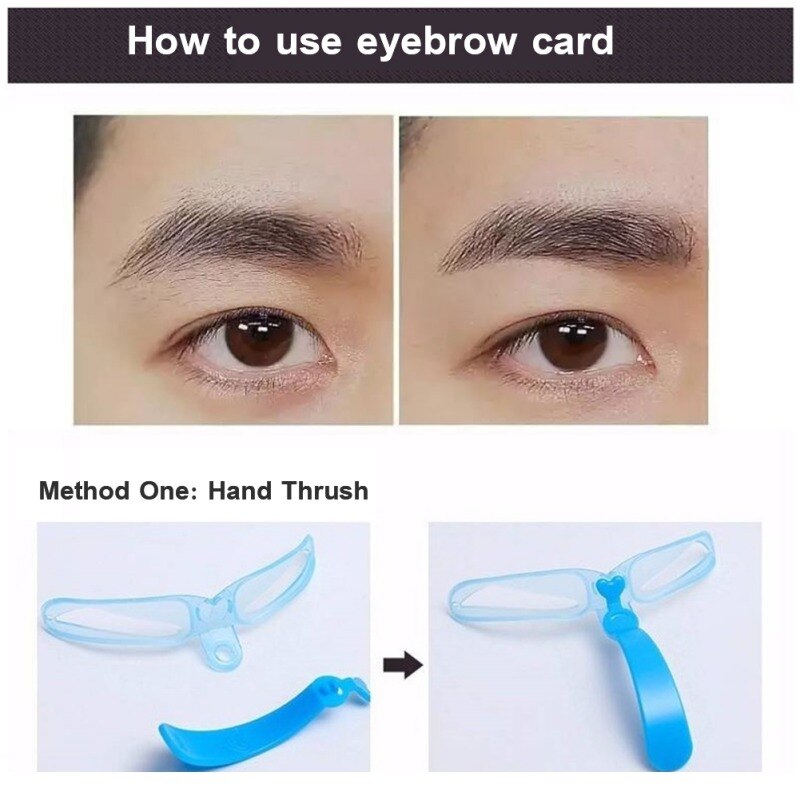 Kit de pochoirs à sourcils 4 en 1 modèle de mise en forme des sourcils