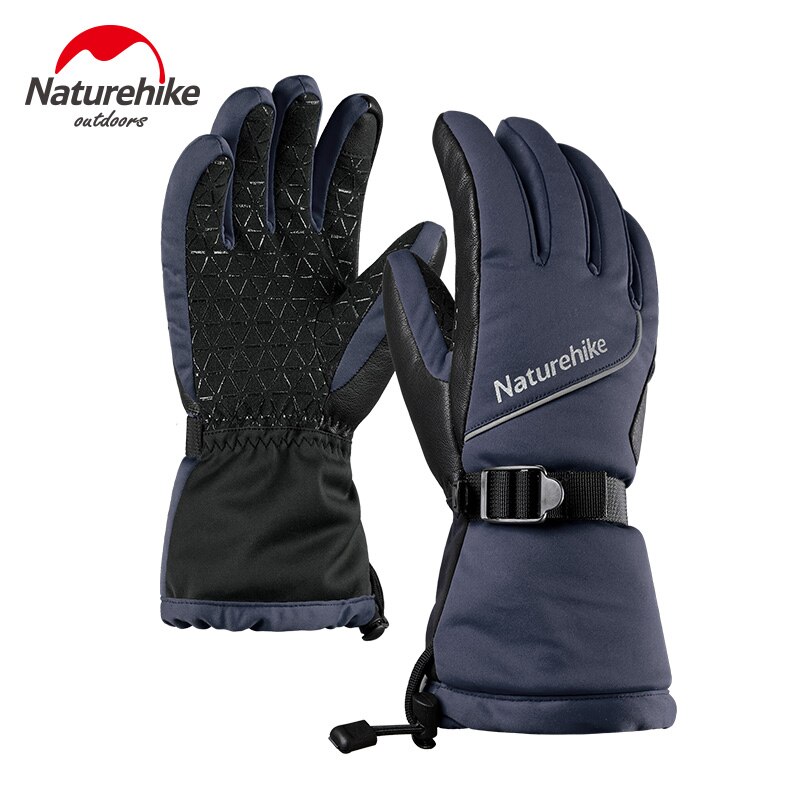 Naturehike snowboardhandschoenen 3m thinsulate waterdichte thermische handschoenen winterbestendige sneeuwhandschoenen winterhandschoenen dames heren skihandschoenen: Grijs / Ik