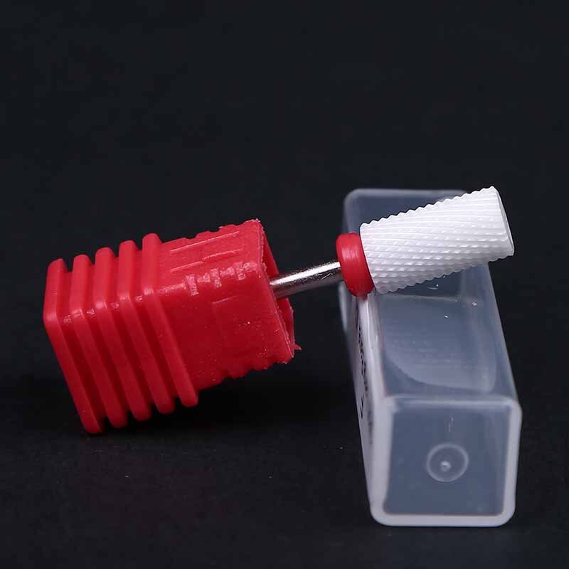 Elektrisk neglefil 3/32 " keramisk neglebor grov medium finkornet manikyrbor med flat topp keramisk neglebor ,jk: F