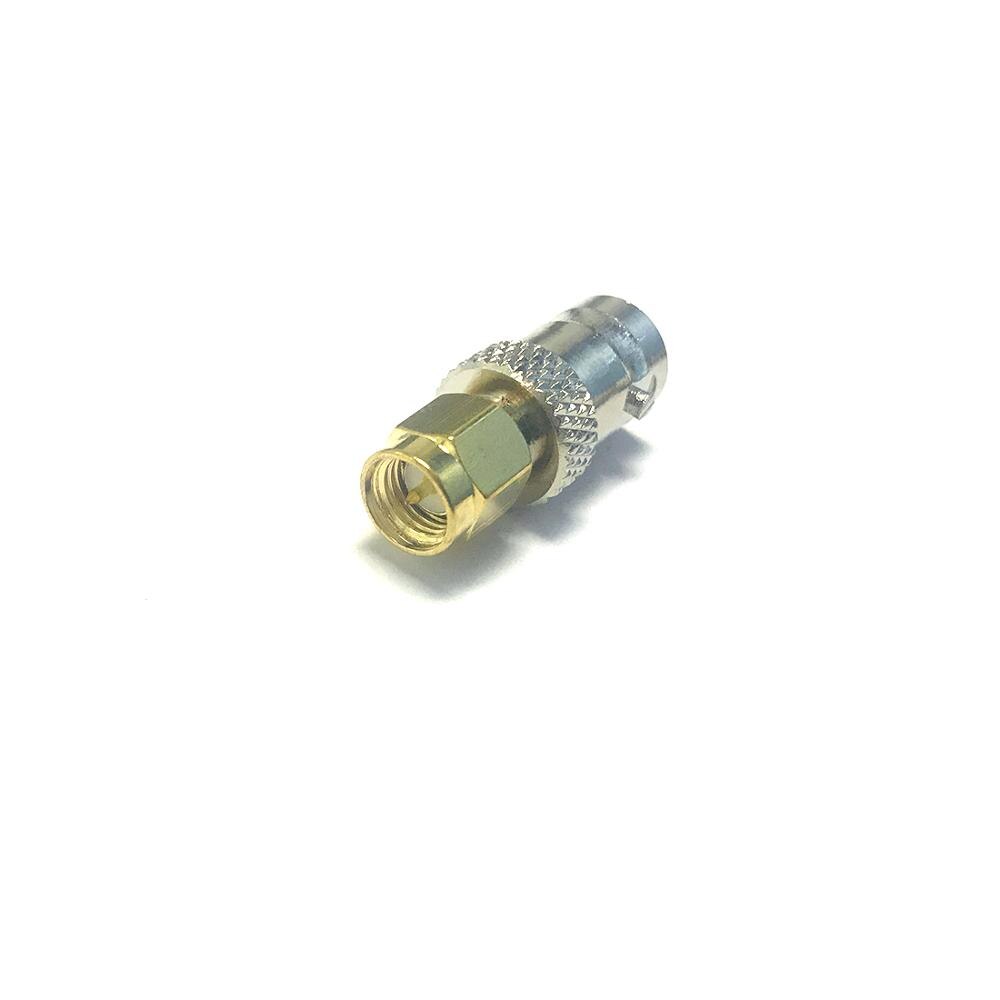 1 pc BNC femelle Jack à SMA mâle prise RF coaxial adaptateur Modem convertisseur droit nickelé