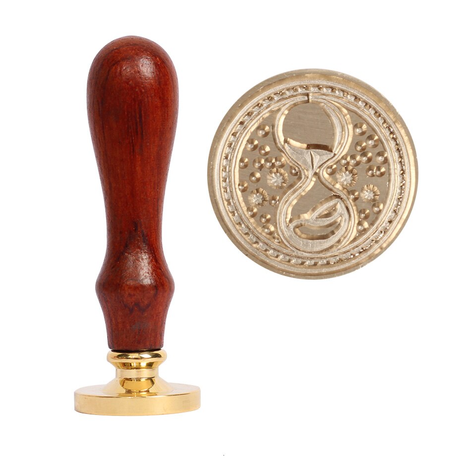 Retro Wooden Stamp Antique Metal Sealing Wax Stamps Wood Handle Wedding Invitations Decor Wax Seal Stamp Craft Wax Seal Stamp: XK21