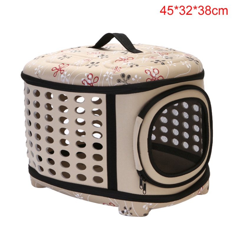Sac pour animaux de compagnie chien chat transporteur sac à main voyage Portable respirant chat transporteur sac pliable sac à bandoulière transporteur pour chiot moyen chien: Yellow  L