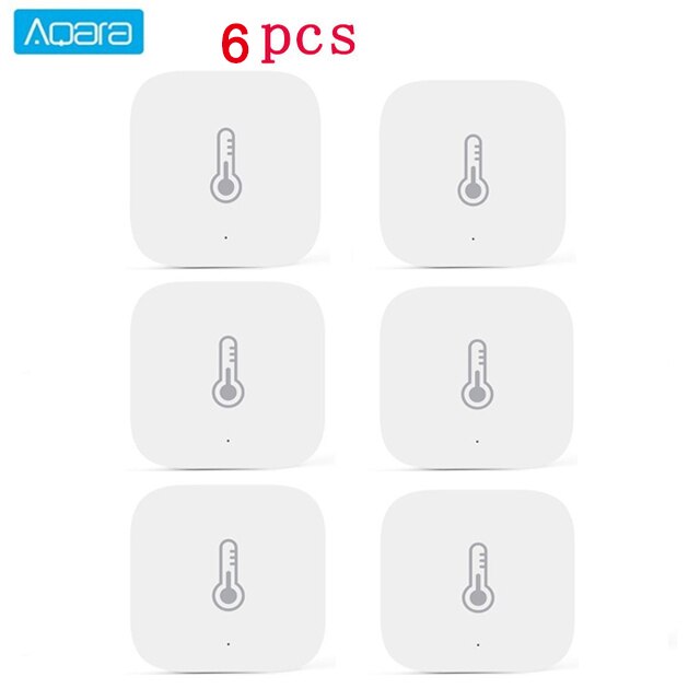 Aqara – Capteur de température, humidité et pression atmosphérique connecté, détecteur environnemental, connexion Zigbee, contrôle avec application Xiaomi Mi Home