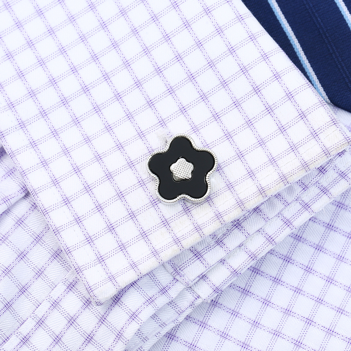 Boutons de manchette de chemise de costume pour hommes dorés de luxe, boutons de manchette de Style fleur pour marié de mariage, d'anniversaire pour père, bijoux