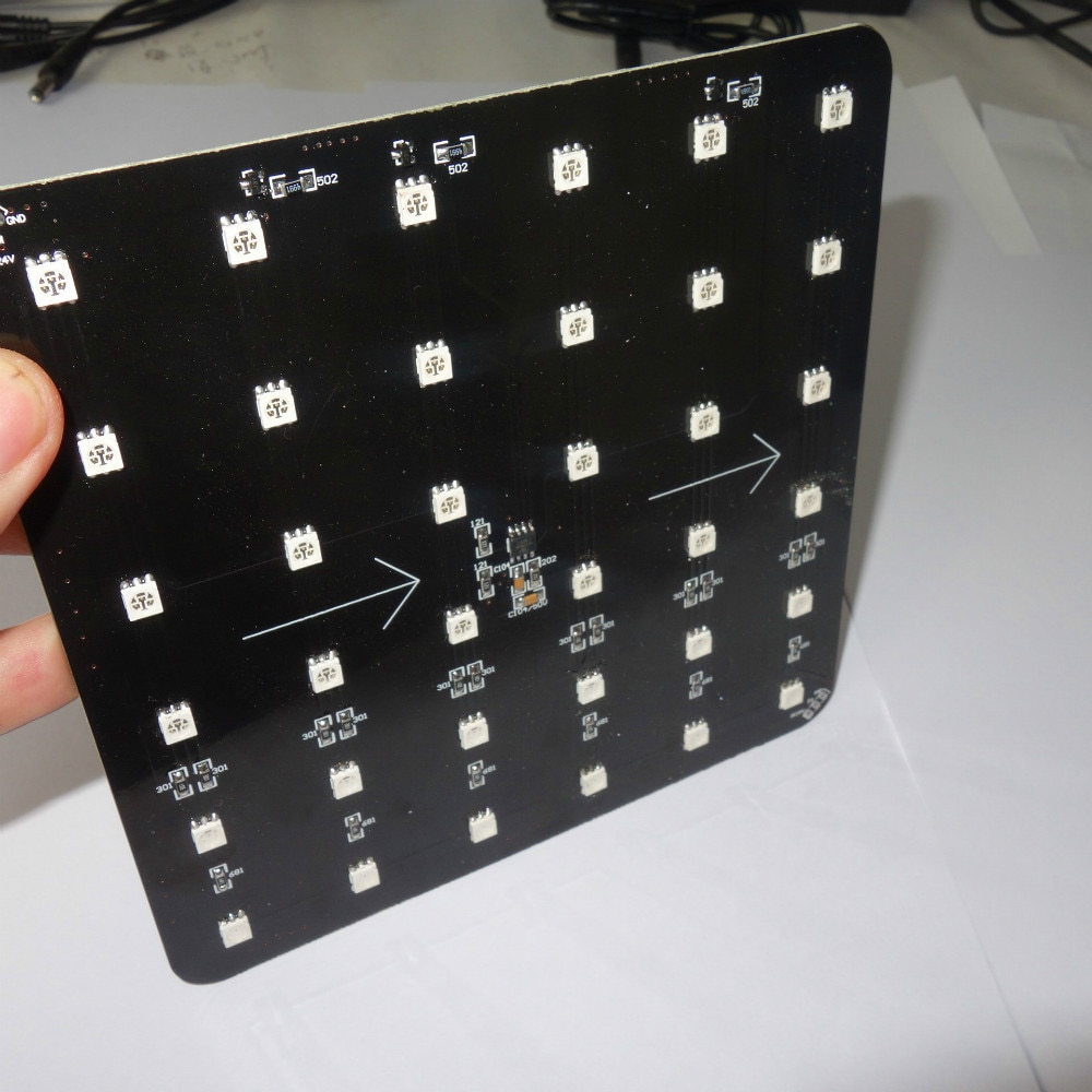 UCS2903 IC gecontroleerde 5050 LED pixel panel; DC24V; 15 cm * 15 cm maat; 6*6 leds; totaal een panel werkt als een pixel