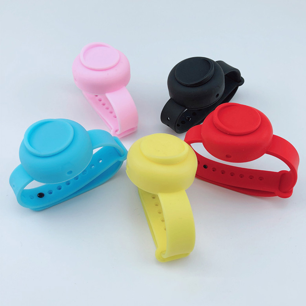 Vuxen barn handdesinfektion handbälte tvättgel alkohol dispenserat armband silikon armband näbb flaska dispenser pumpar