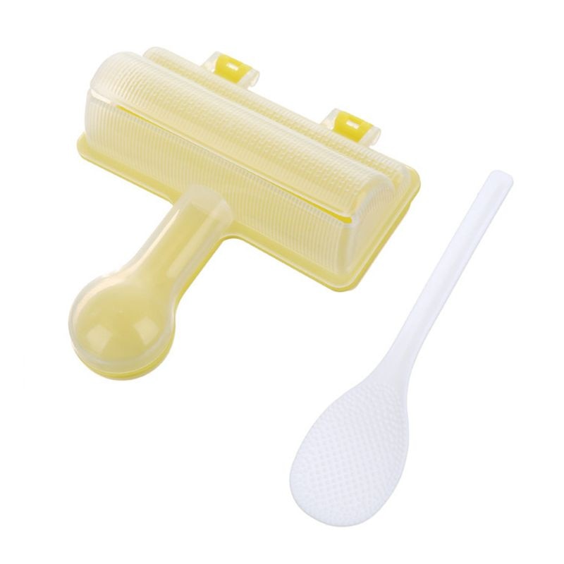 Shake Rice Ball Mold Sushi Maker with Spoon Kitchen DIY Bento Accessories Tools
