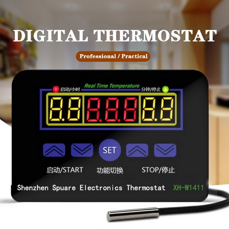 Thermostat LED Digital Temperature Controller Smart Temperature Regulator High-precision Thermostat Control Switch XH-W1411