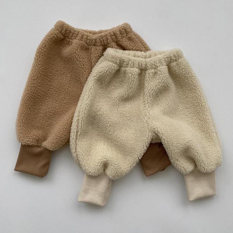 Winter Pants For Kids Girls Cashmere Thicken Leggings Baby Boys Trousers Cotton Soft Harem Pants Toddler Children Clothing