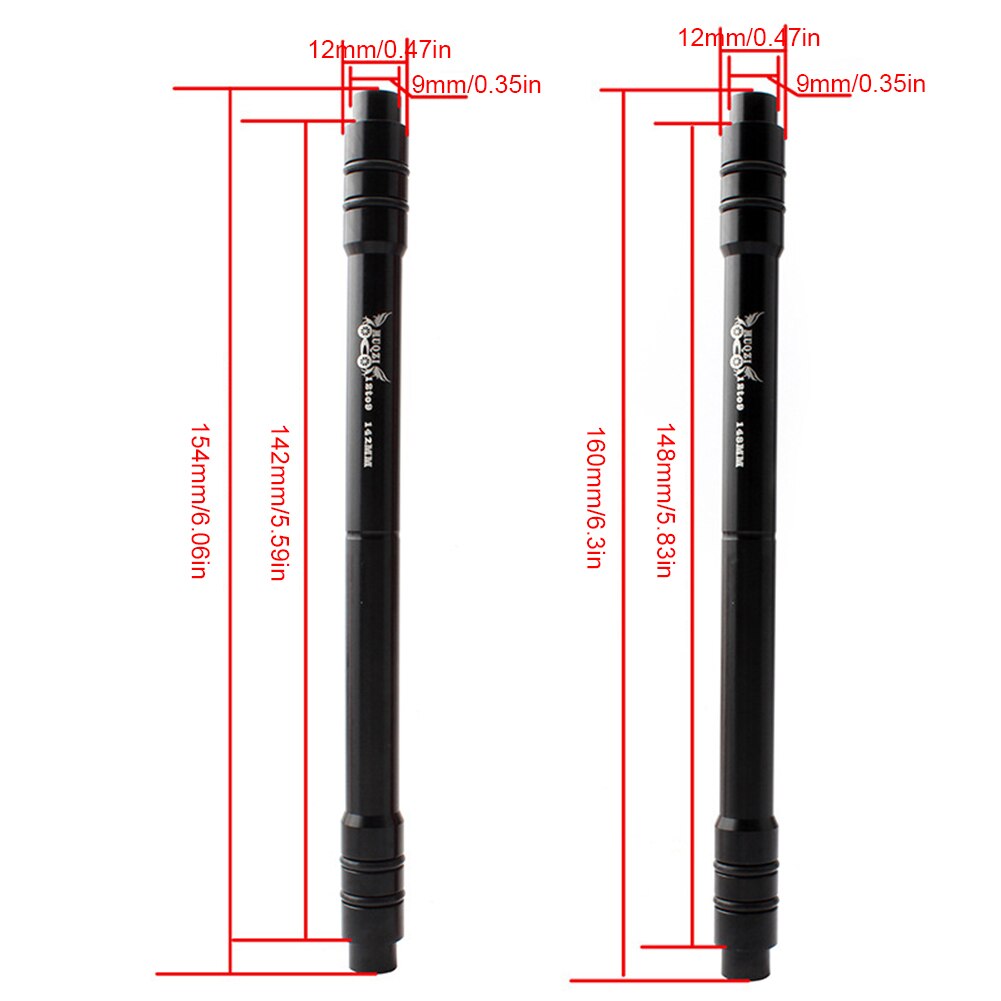 Fiets Steekas Adapter Conversie Voor Voorwiel 12Mm Steekas Hub Fit Om 9Mm Steekas Fiets hub Adapter