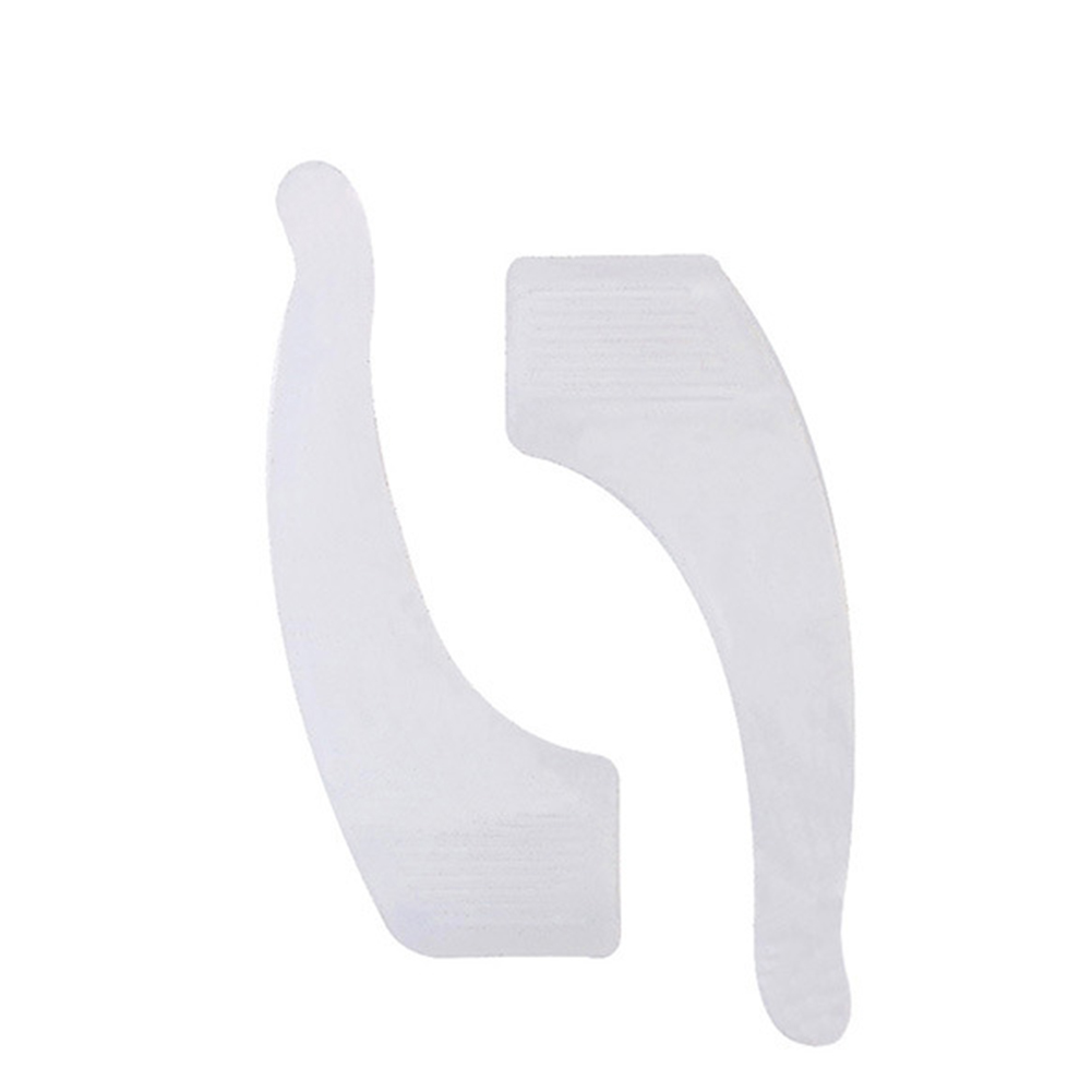 1 pairs Silicone Anti-slip Holder For Glasses Accessories White/Black Ear Hook Sports Eyeglass Temple Tip stoppers: white