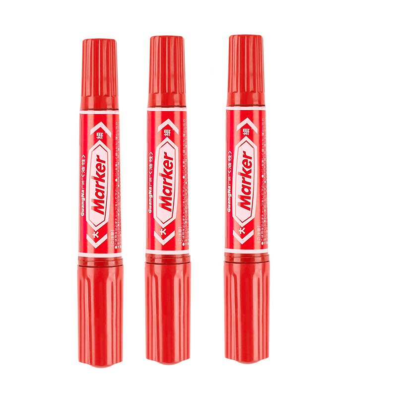 3 stücke/5 stücke Wasserdicht dauerhaft Marker Stifte Schwarz Blau verrotten Zwei Schreibfedern Öl Tinte Kein Verblassen Unterschrift Stift für Papier Metall Glas Kennzeichnung: verrotten