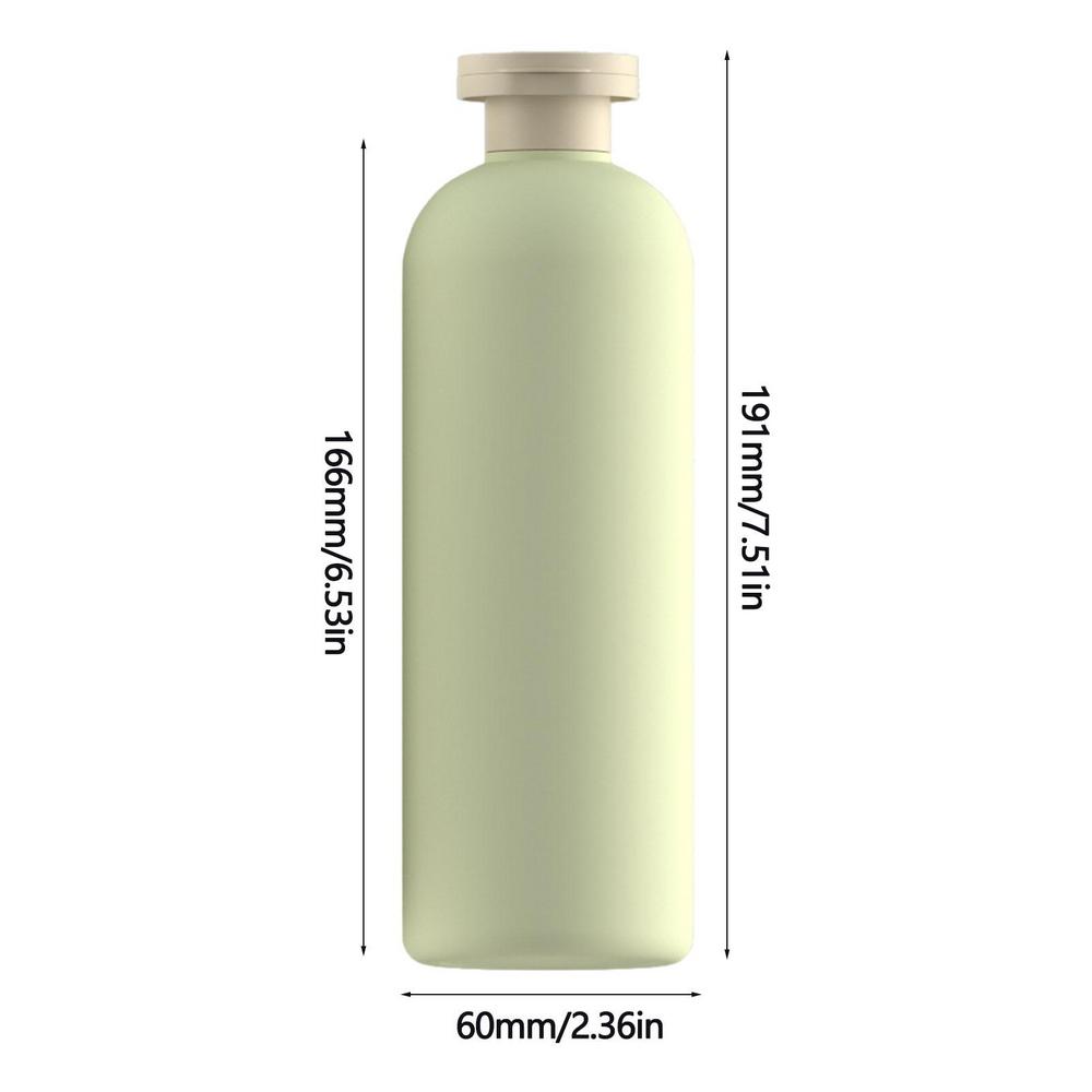 Green Refillable Bottle Filp Lid Empty Plastic Hand Sanitizer Shampoo Lotion Bottles Cosmetic Cream jar Travel tool 200~500ML: green