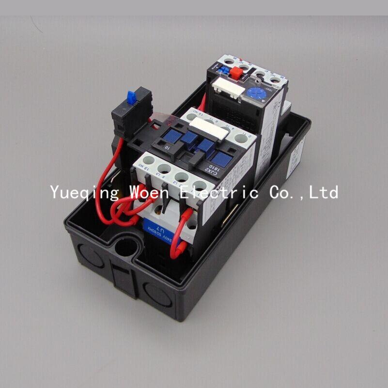 Magnetische starter QCX5-12 Plastic case Motor start schakelaar QCX2-12 Motor protector 12A