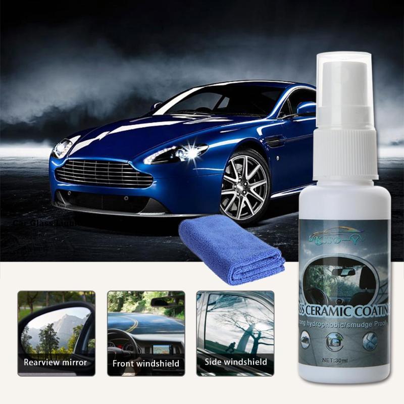 30ml bil vannavstøtende belegg flytende anti regn glass vannavvisende middel med et håndkle  nj88